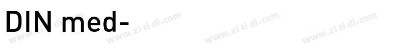 DIN med字体转换